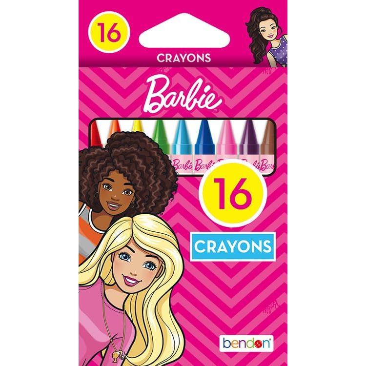 Crayones Barbie Bendon 16 Colores Multicolor para Niñas