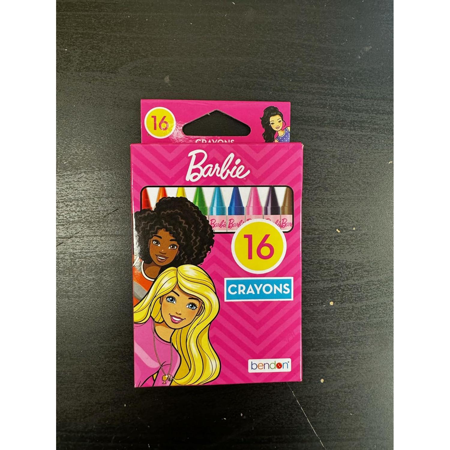 Crayones Barbie Bendon 16 Colores Multicolor para Niñas