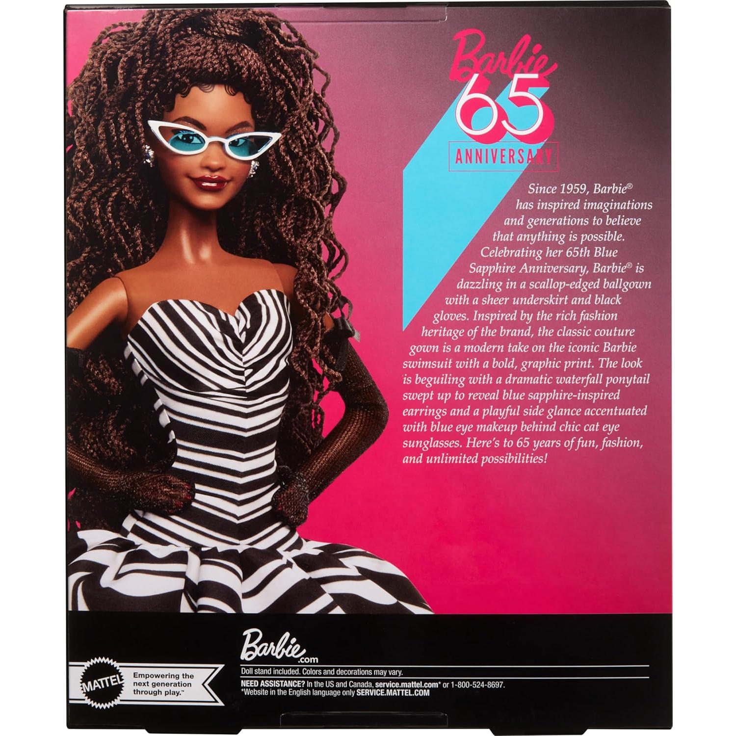 Muñeca Barbie Signature 65 Aniversario Castaño 33cm