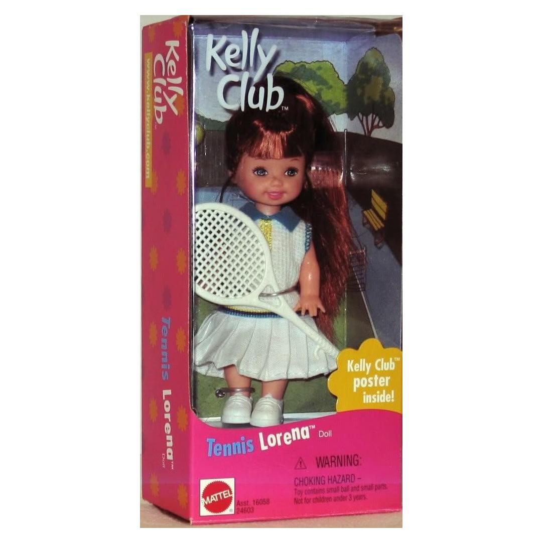 Muñeca Kelly Club Tenis Lorena Mattel 11.4 cm 1999