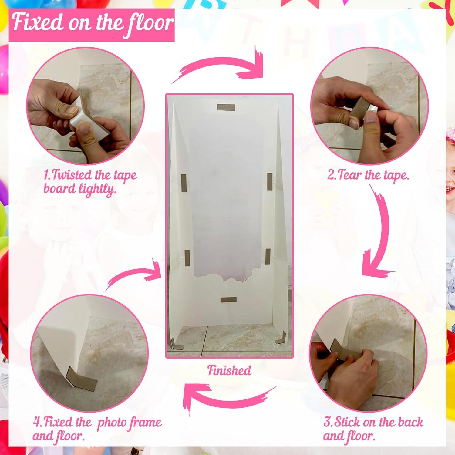 Muñeca de Cartón Rosa Fuerte 1.4m para Fiestas de Cumpleaños