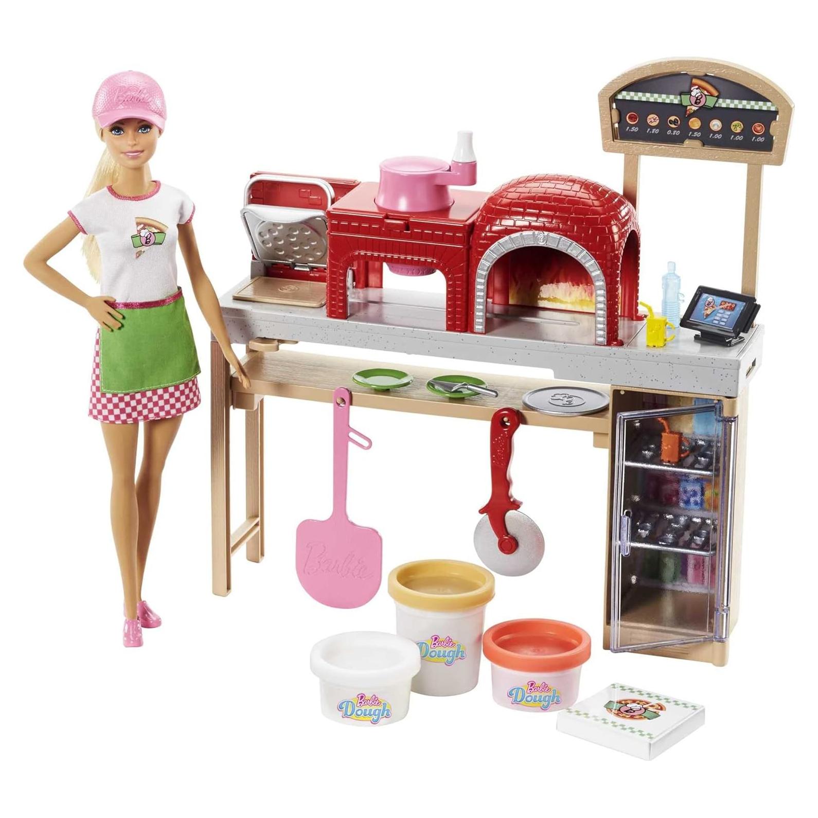 Juego de Muñeca Chef de Pizza Barbie con Horno y Accesorios