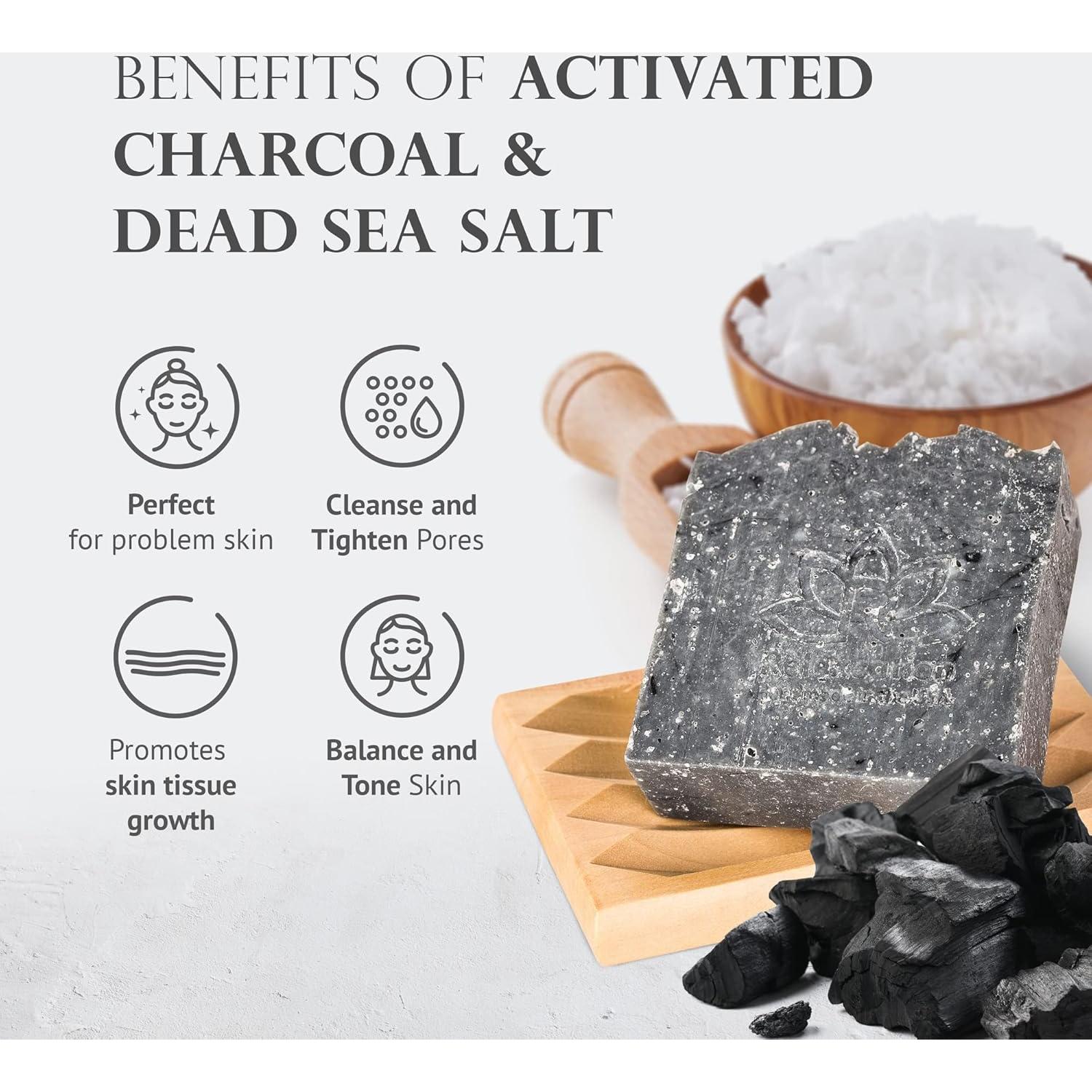 Conjunto de 4 Jabones Naturales Relaxcation - Lavanda, Oliva, Carbón