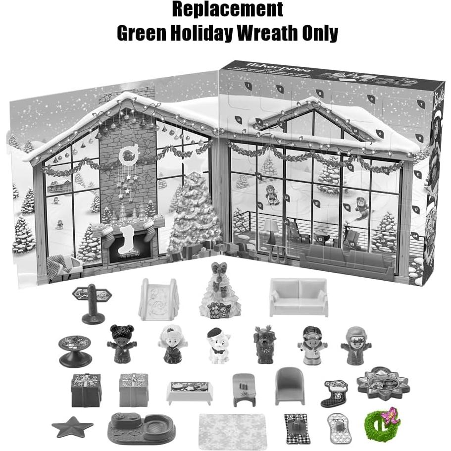 Repuesto Fisher-Price Little People HMK85 Corona Verde Navidad