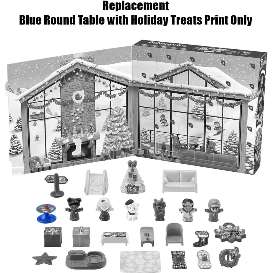 Mesa Redonda Azul de Reemplazo Fisher-Price HMK85 Navidad