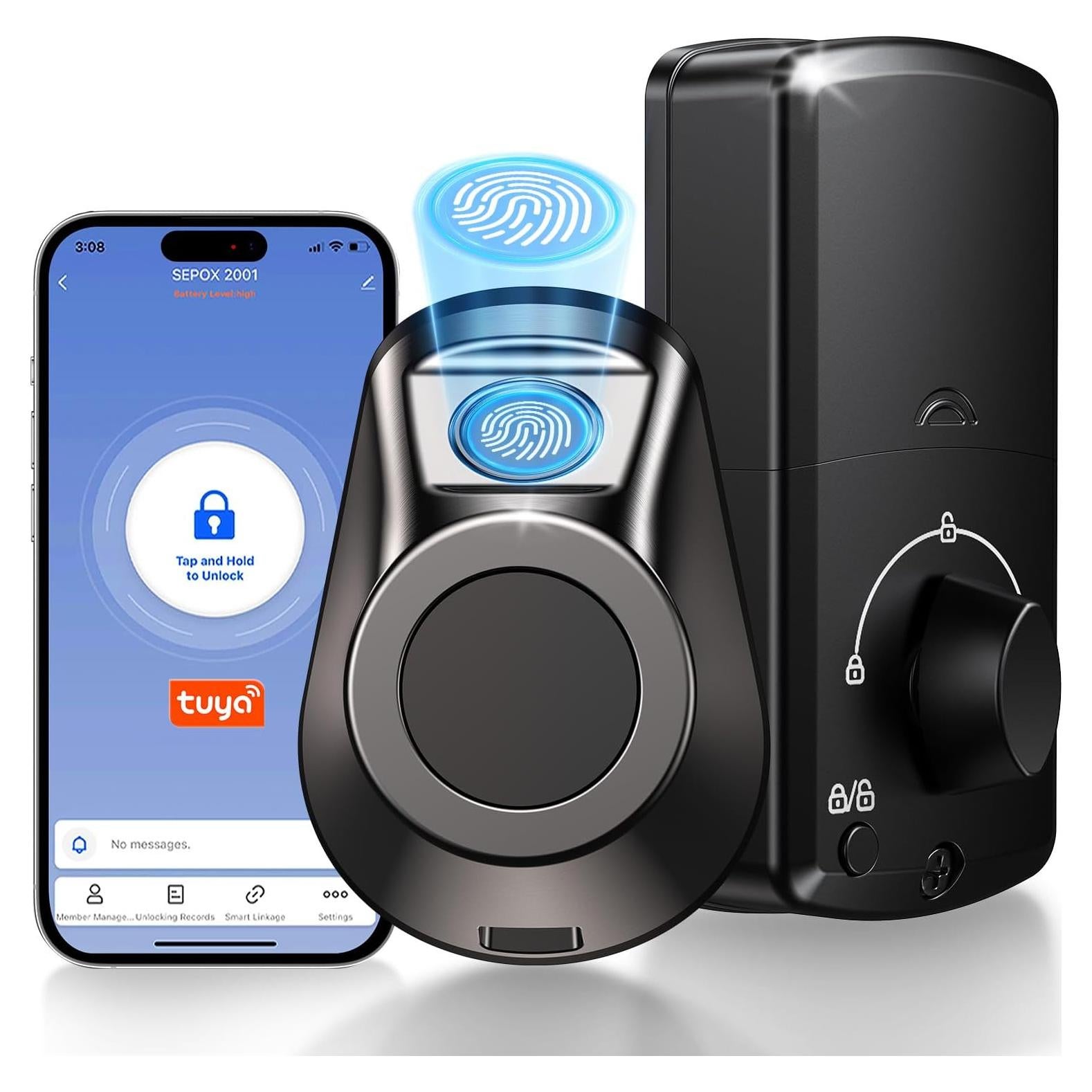 Cerradura Inteligente SEPOX YDDL-2001, Huella Digital y WiFi
