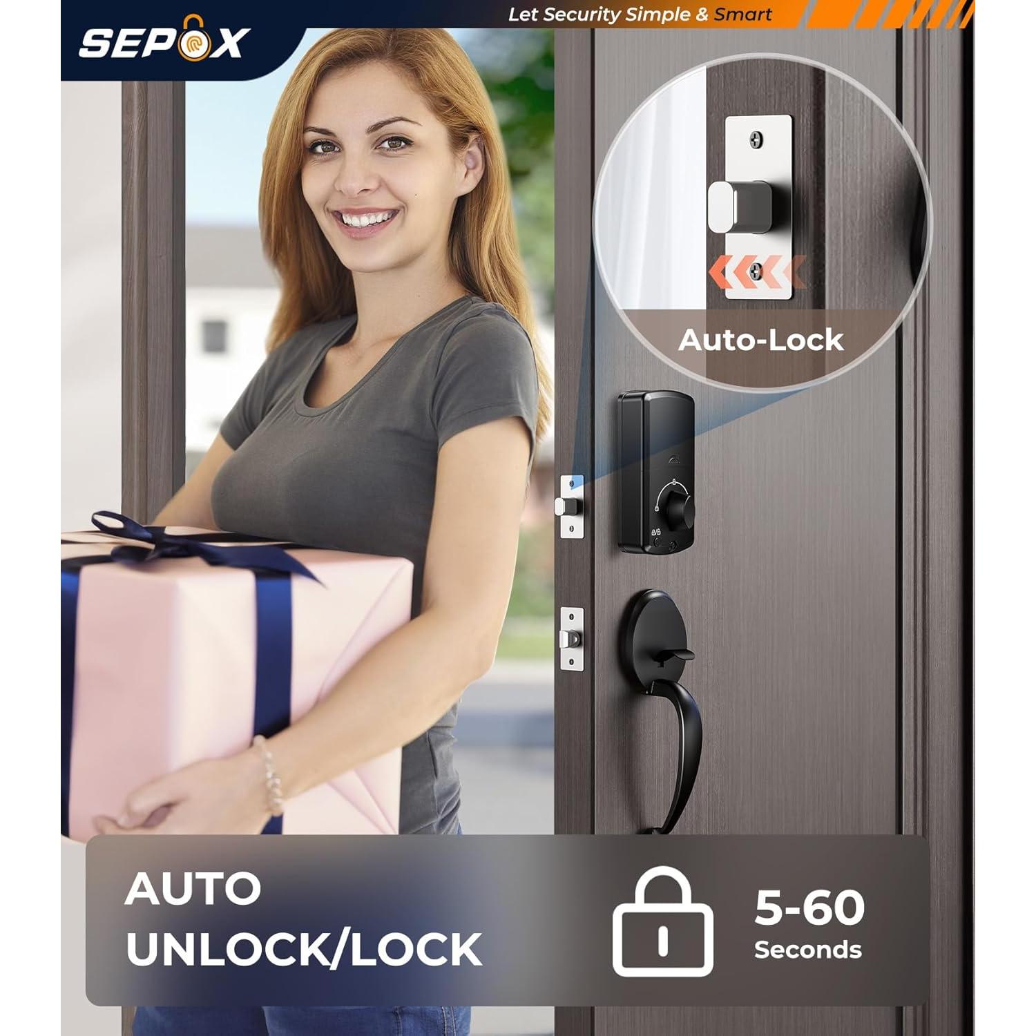 Cerradura Inteligente SEPOX YDDL-2001, Huella Digital y WiFi