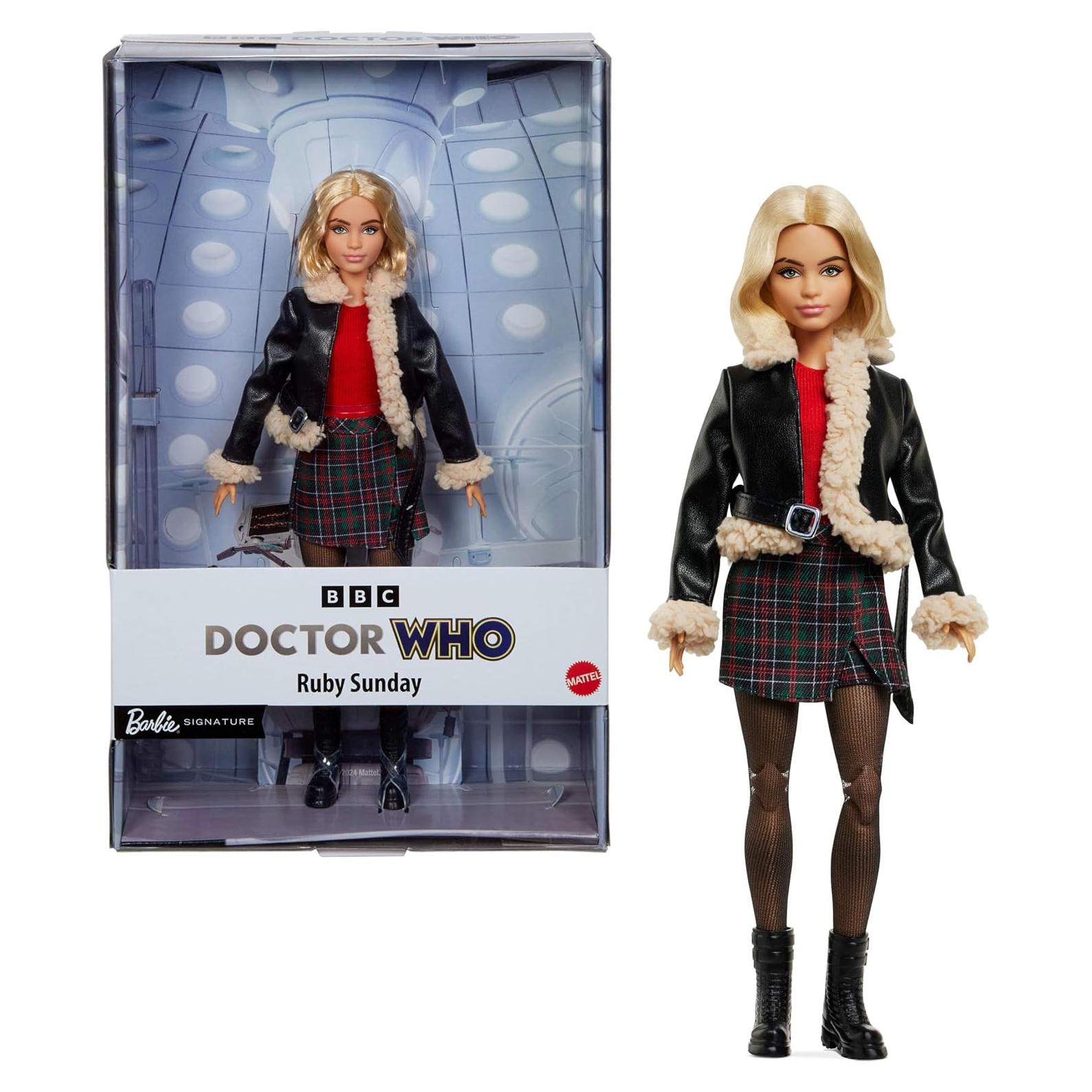 Muñeca Barbie Ruby Sunday Doctor Who 14ª Temporada 20x33cm