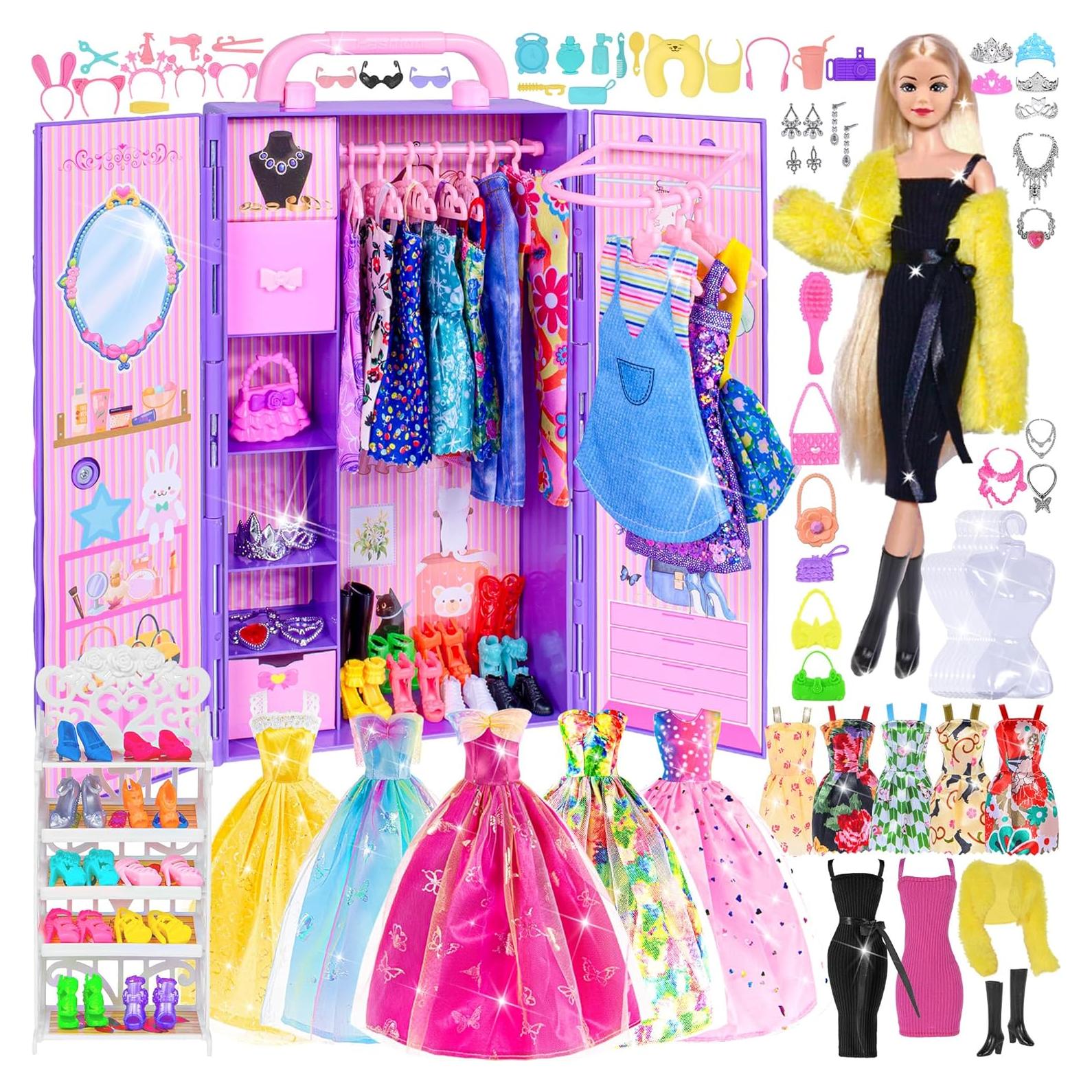 Conjunto de Vestuario de Muñeca Ebuddy 104 Piezas 29.21 cm