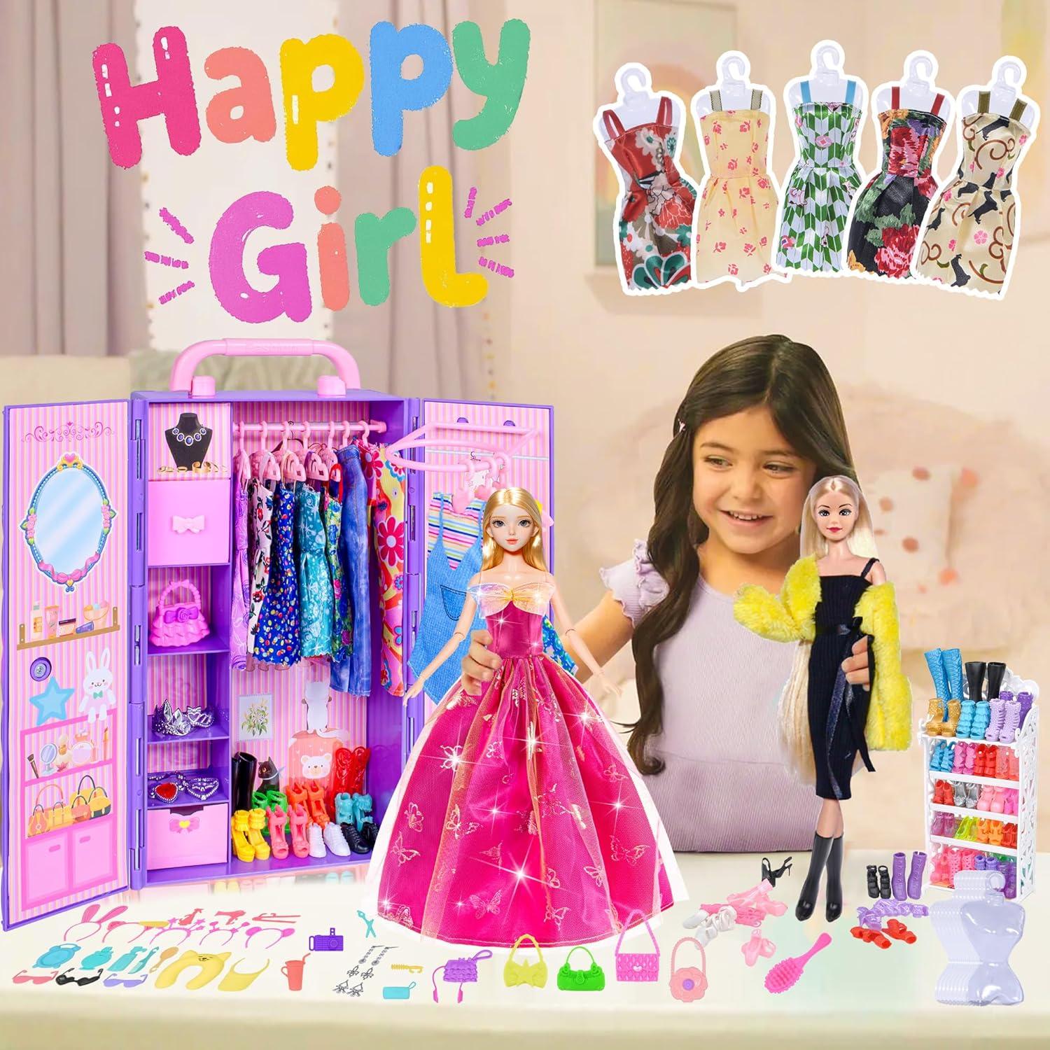 Conjunto de Vestuario de Muñeca Ebuddy 104 Piezas 29.21 cm