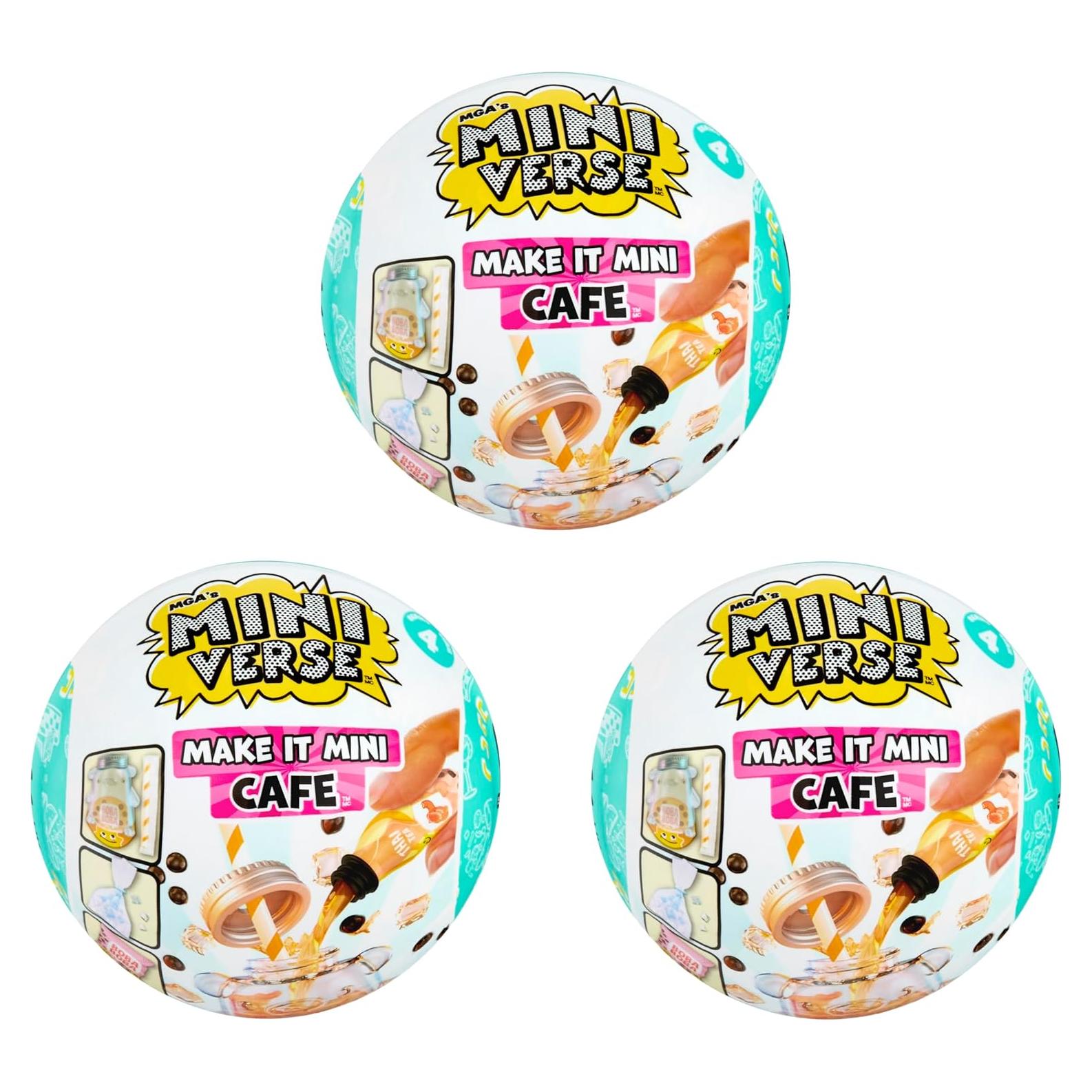 Cafetería Hazlo Mini MGA, Paquete de 3, Coleccionables 8+