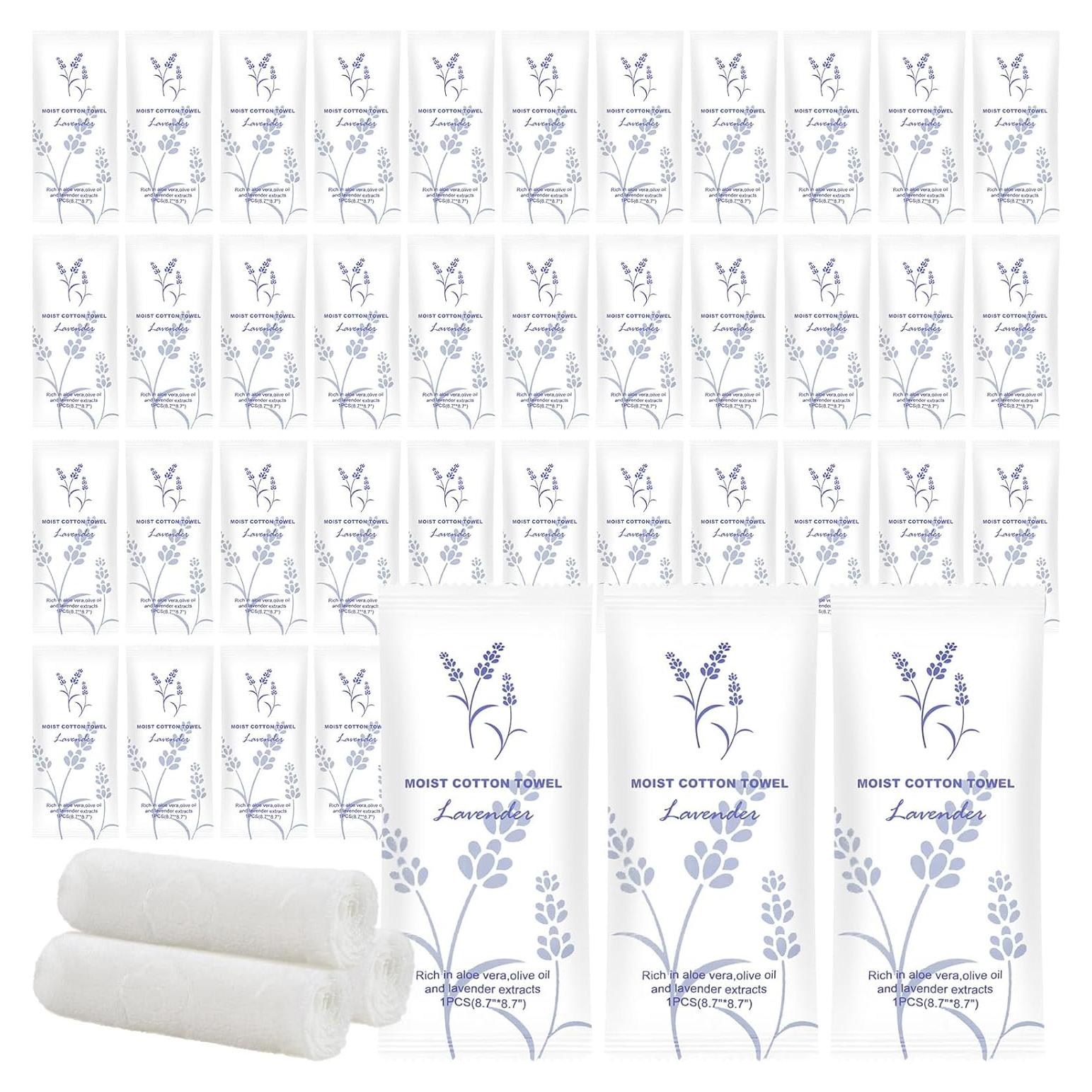 Toallitas Húmedas de Algodón Twoworld 50 Unidades Lavanda