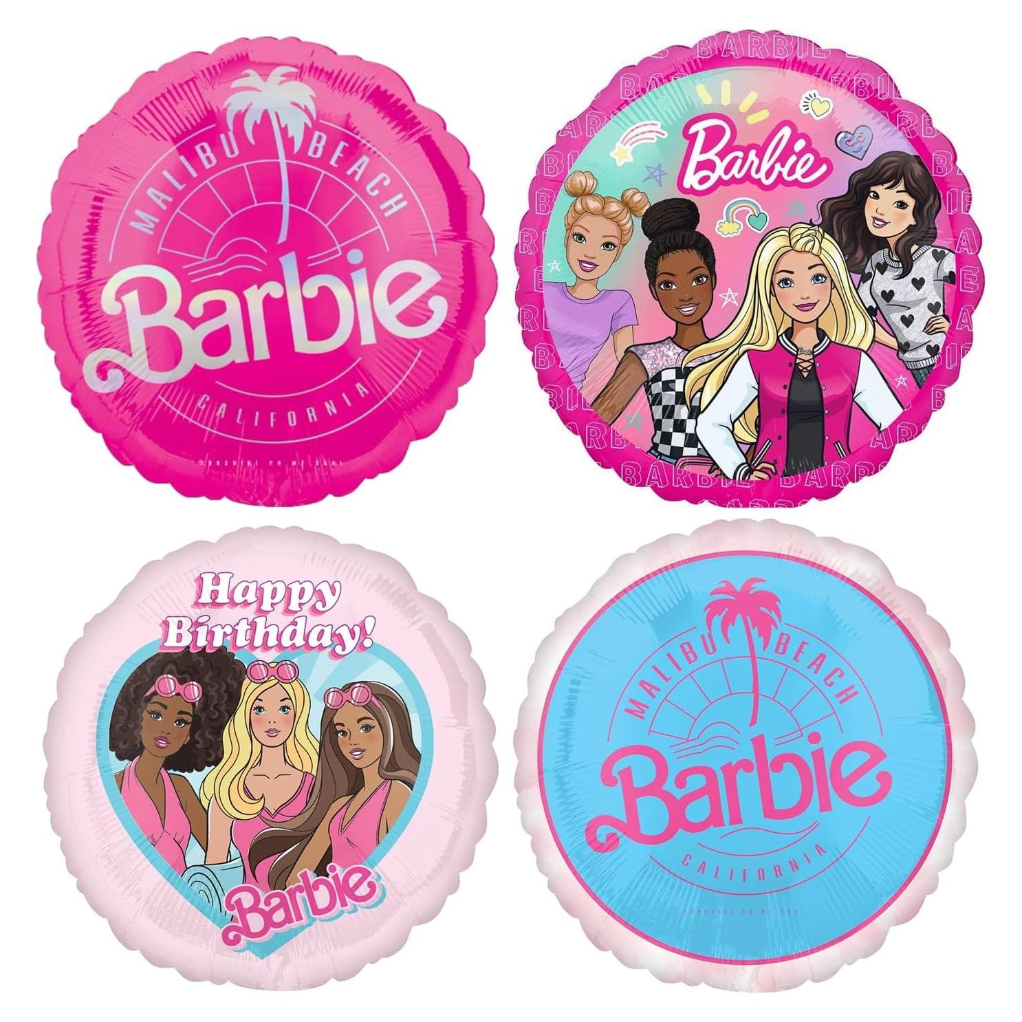 Ramo de Globos de Foil Barbie 4pc - Anagram - Cumpleaños
