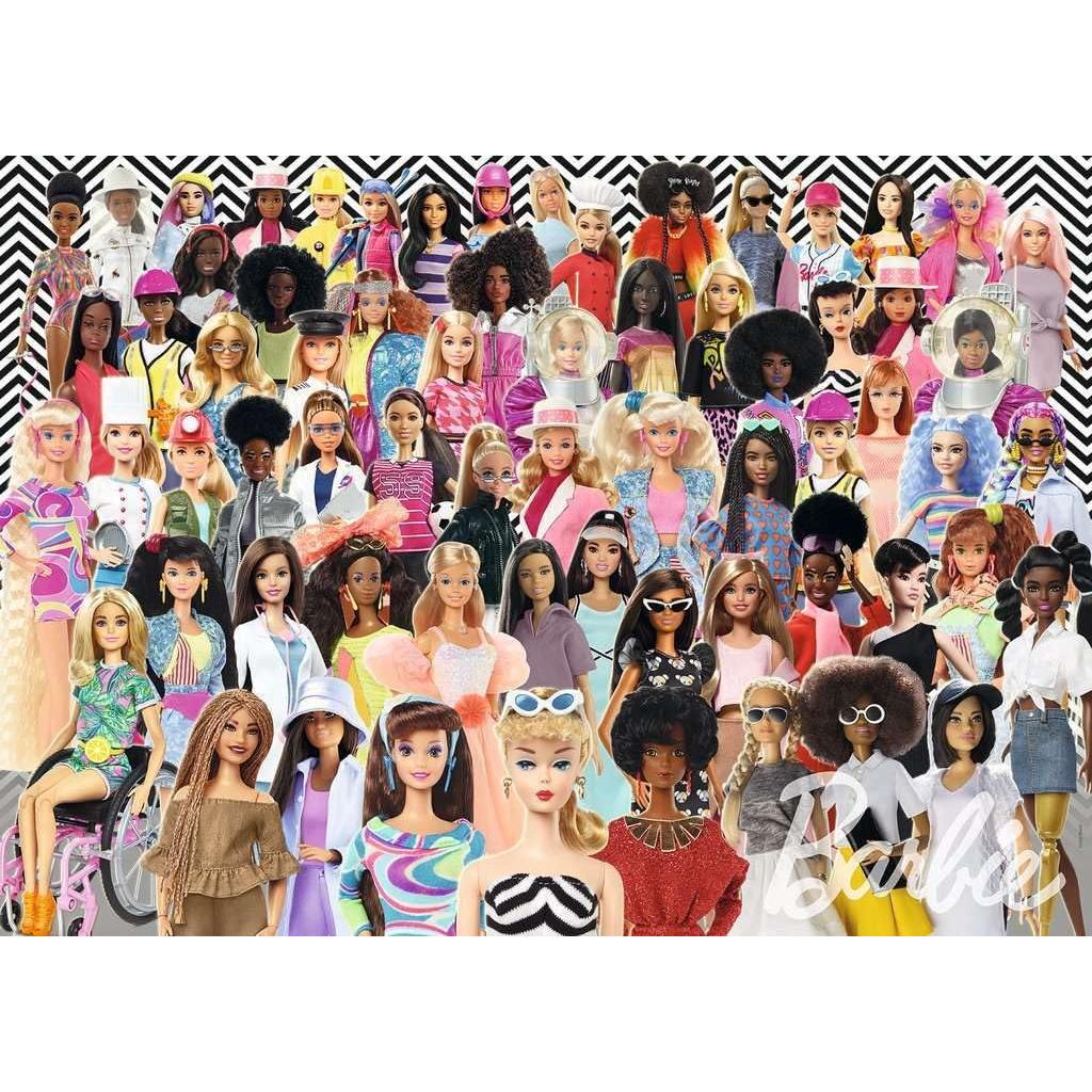 Rompecabezas Ravensburger Barbie 1000 piezas 70x50 cm