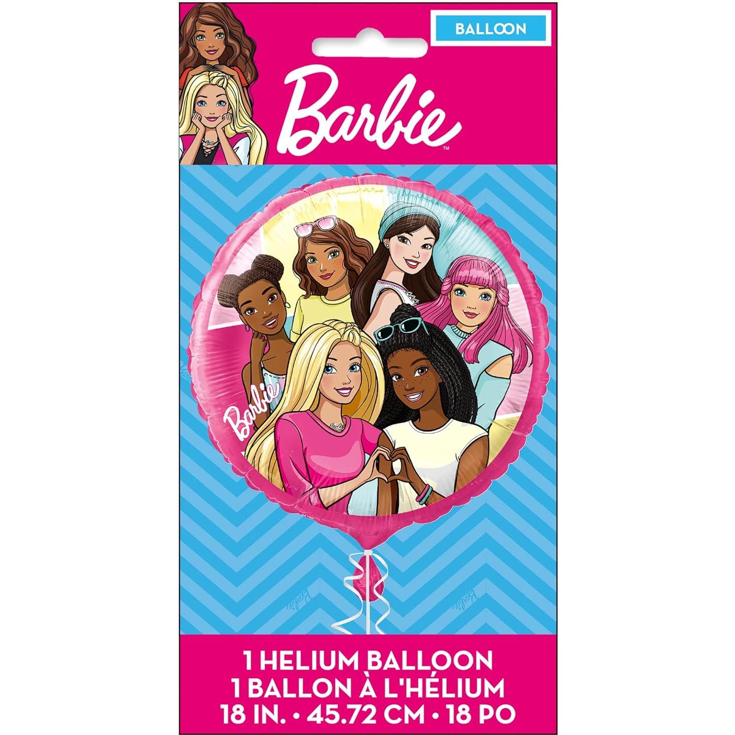 Globo de Foil Multicolor Barbie 45.72 cm - Decoración Fiesta