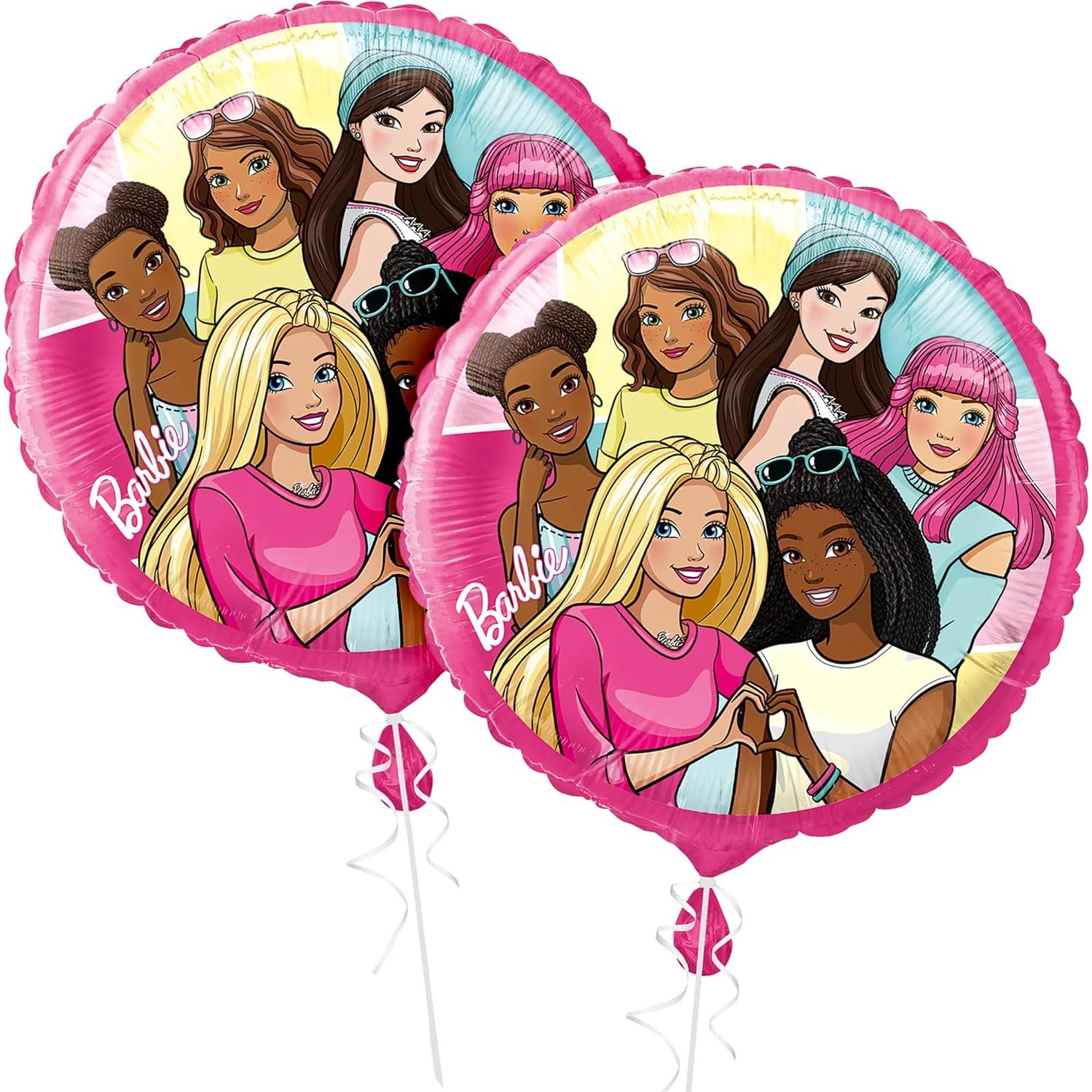 Globo de Foil Multicolor Barbie 45.72 cm - Decoración Fiesta