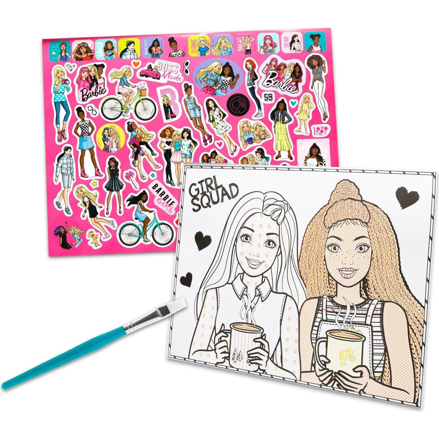 Conjunto de Pintura con Agua Barbie - Libro de Colorear 36 Páginas