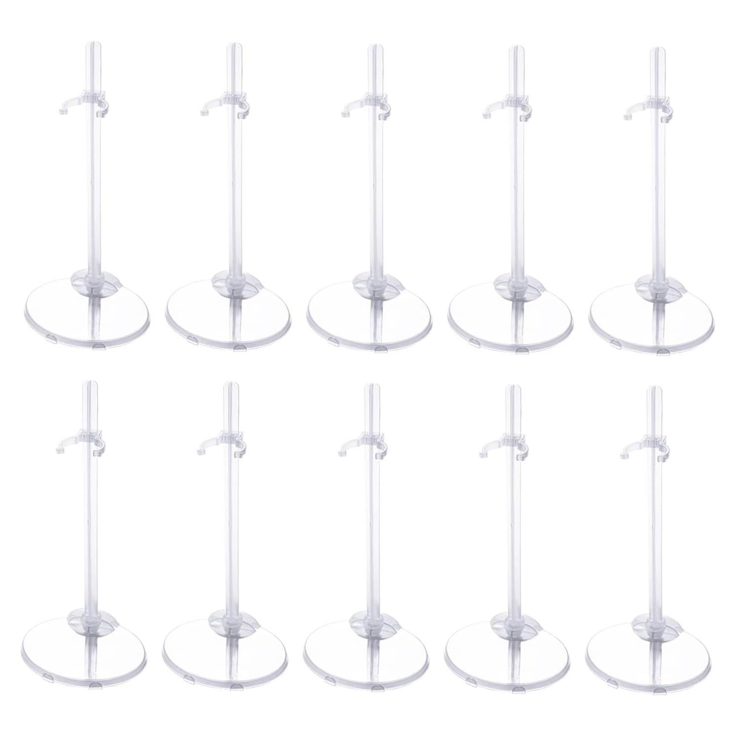 10 Soportes Ajustables para Muñecas Transparentes XJMWXHFC