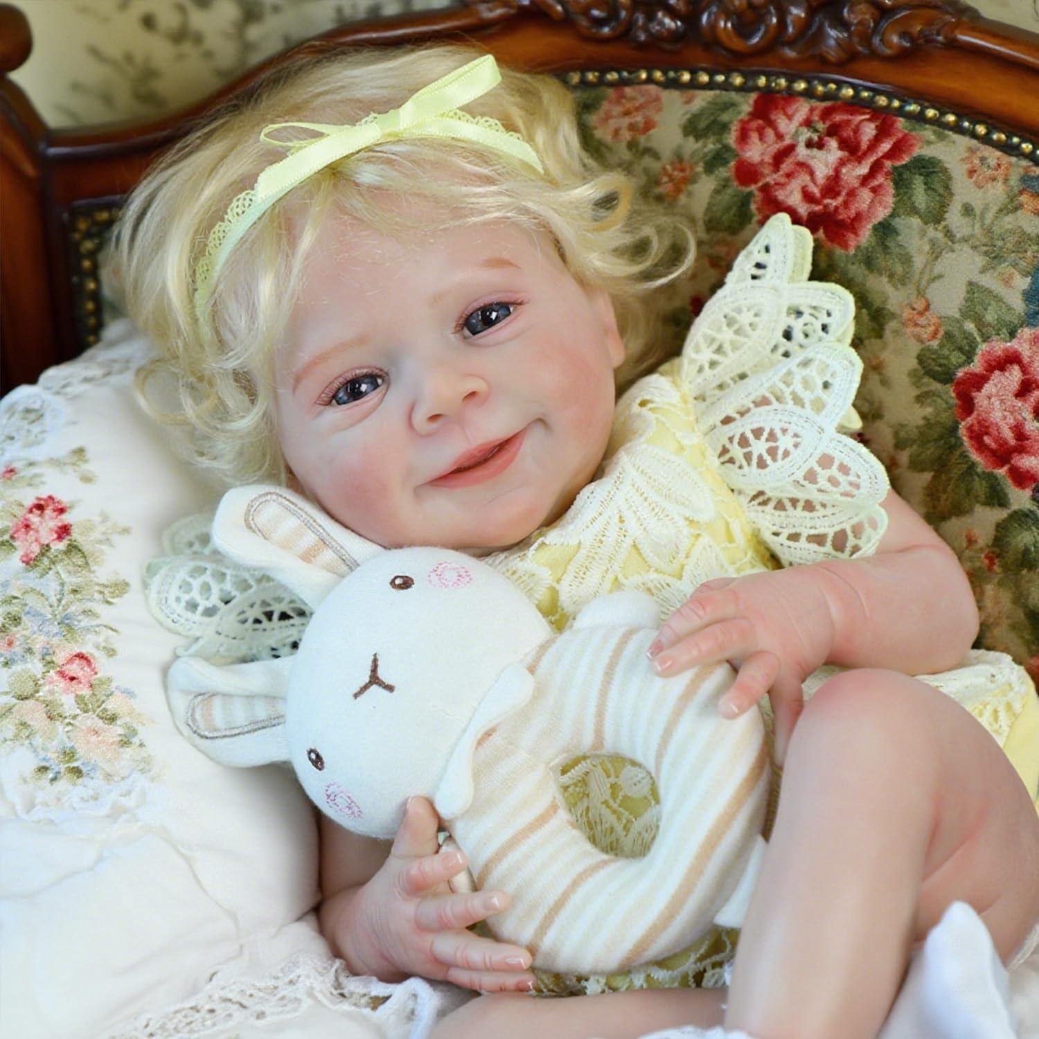 Muñeca Bebé Realista SCOM 45.72 cm Cuerpo Suave Regalo 3+