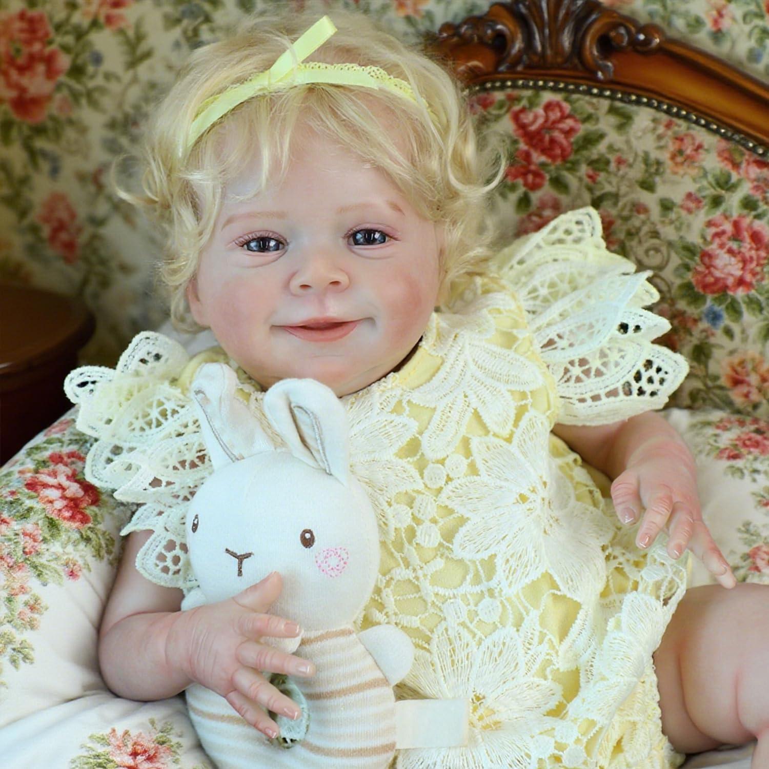 Muñeca Bebé Realista SCOM 45.72 cm Cuerpo Suave Regalo 3+