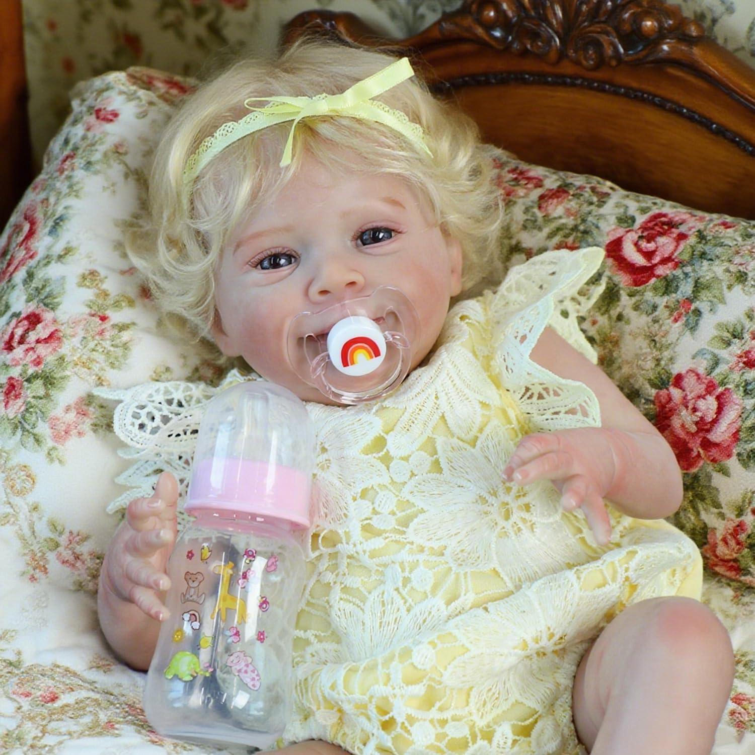 Muñeca Bebé Realista SCOM 45.72 cm Cuerpo Suave Regalo 3+