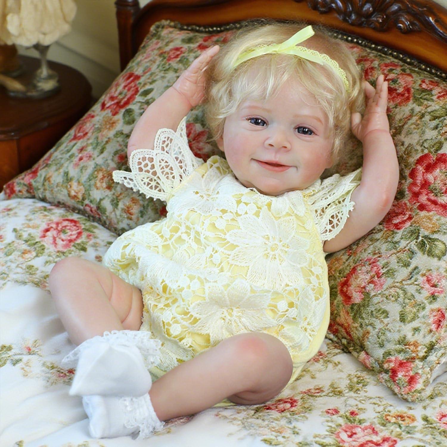 Muñeca Bebé Realista SCOM 45.72 cm Cuerpo Suave Regalo 3+