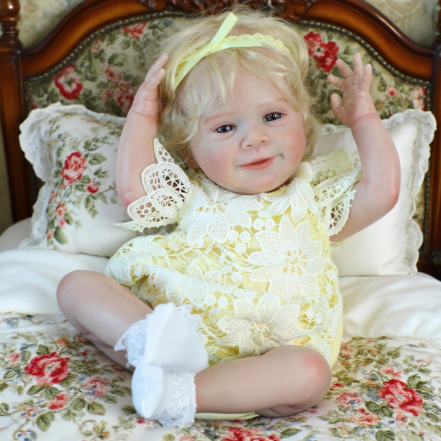 Muñeca Bebé Realista SCOM 45.72 cm Cuerpo Suave Regalo 3+