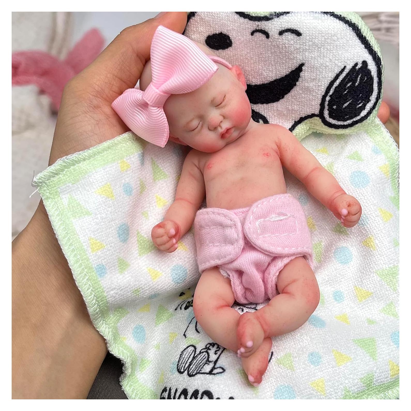 Muñeca Reborn Mini 5.5" Mire & Mire Silicona Realista