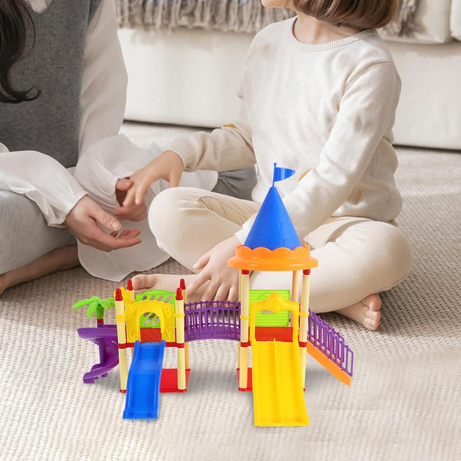 Parque Infantil Miniatura Toyvian con Deslizadero 46x34cm