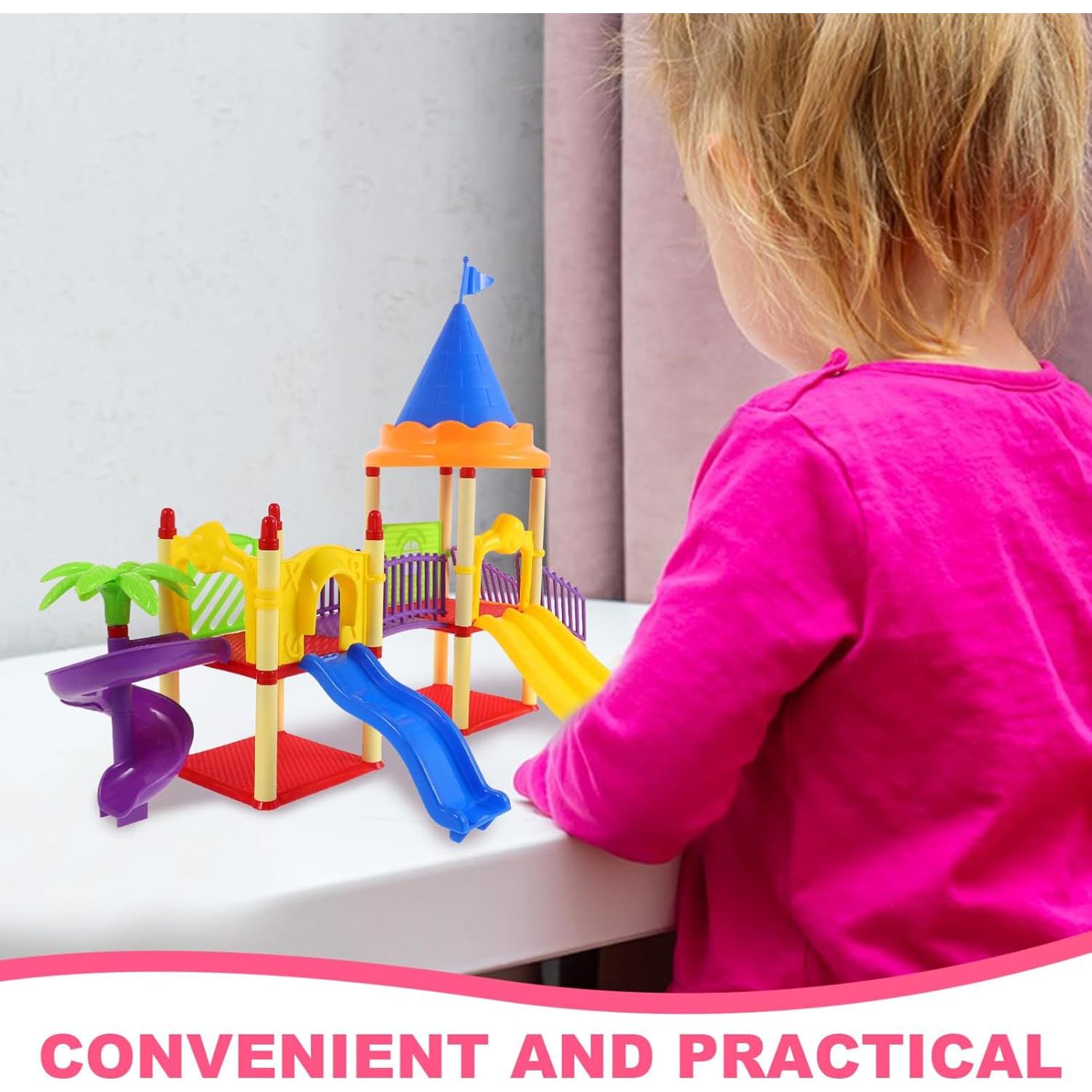 Parque Infantil Miniatura Toyvian con Deslizadero 46x34cm