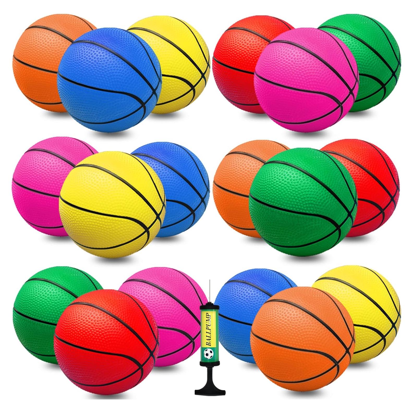 18 Piezas Mini Balones de Baloncesto 12,7 cm Oleitodh