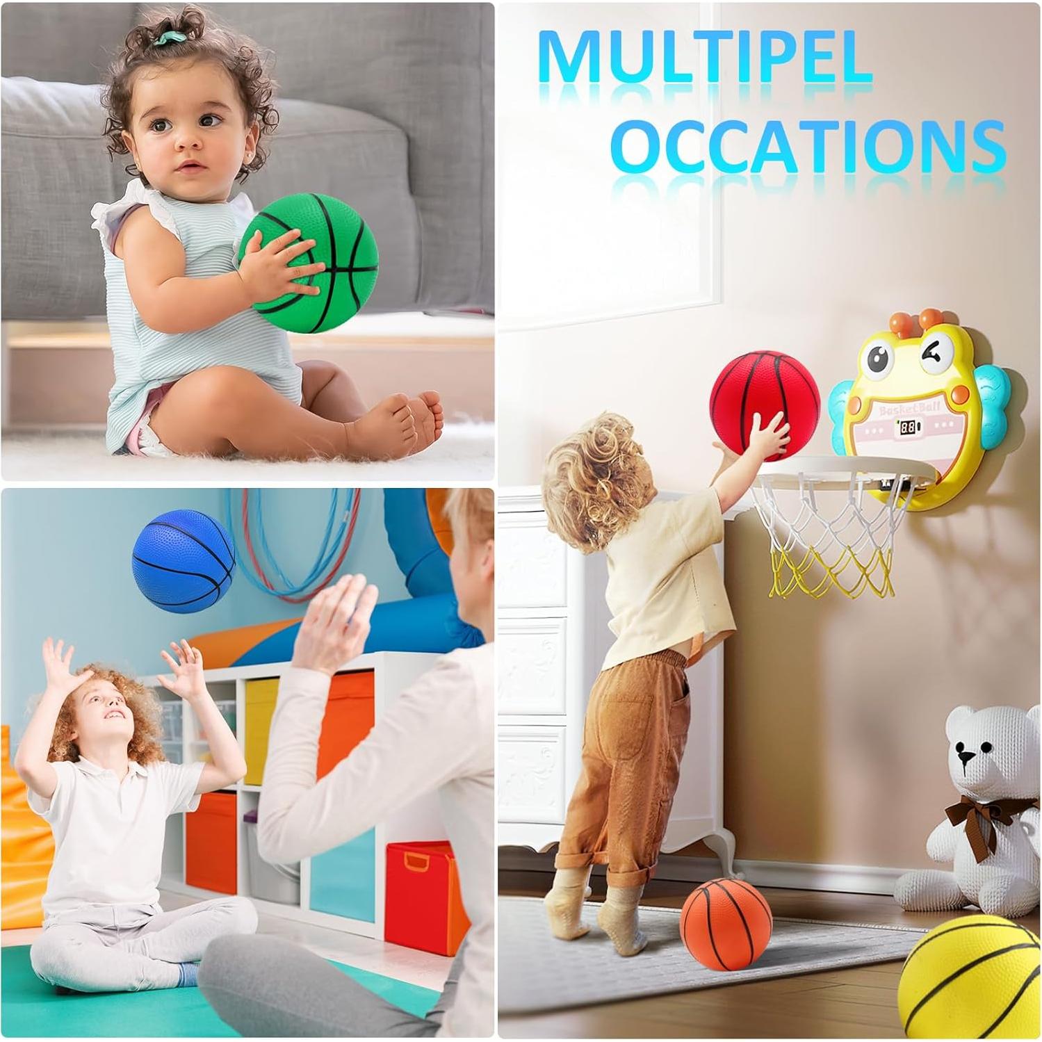 18 Piezas Mini Balones de Baloncesto 12,7 cm Oleitodh