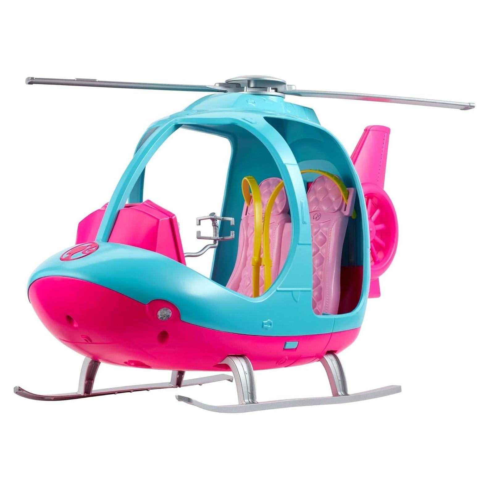 Helicóptero Barbie Rosa y Azul - Vehículo de Muñeca MATTEL