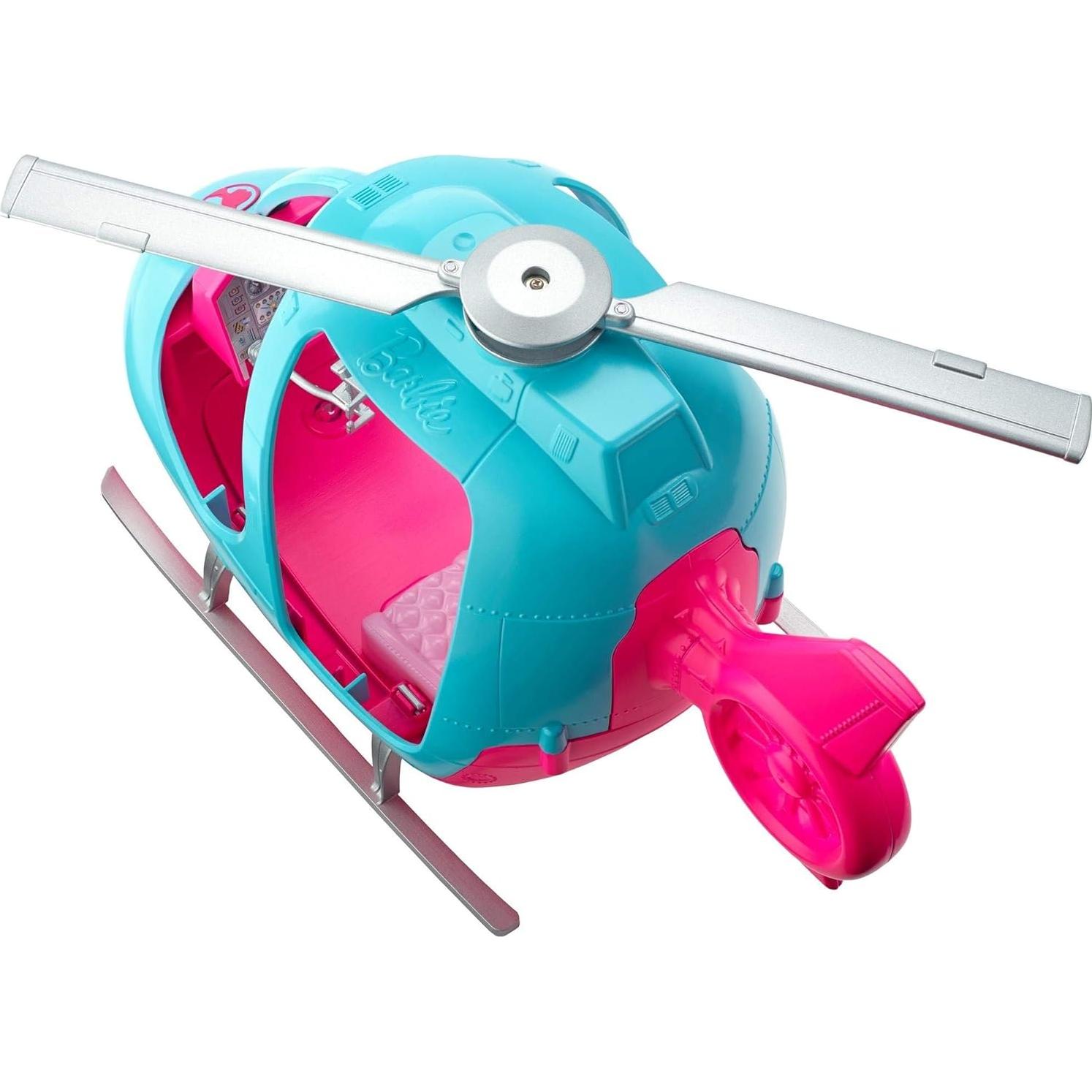 Helicóptero Barbie Rosa y Azul - Vehículo de Muñeca MATTEL