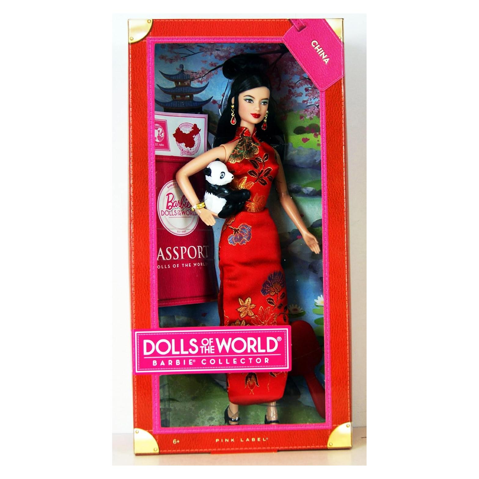 Muñeca Barbie Coleccionista China con Panda y Accesorios