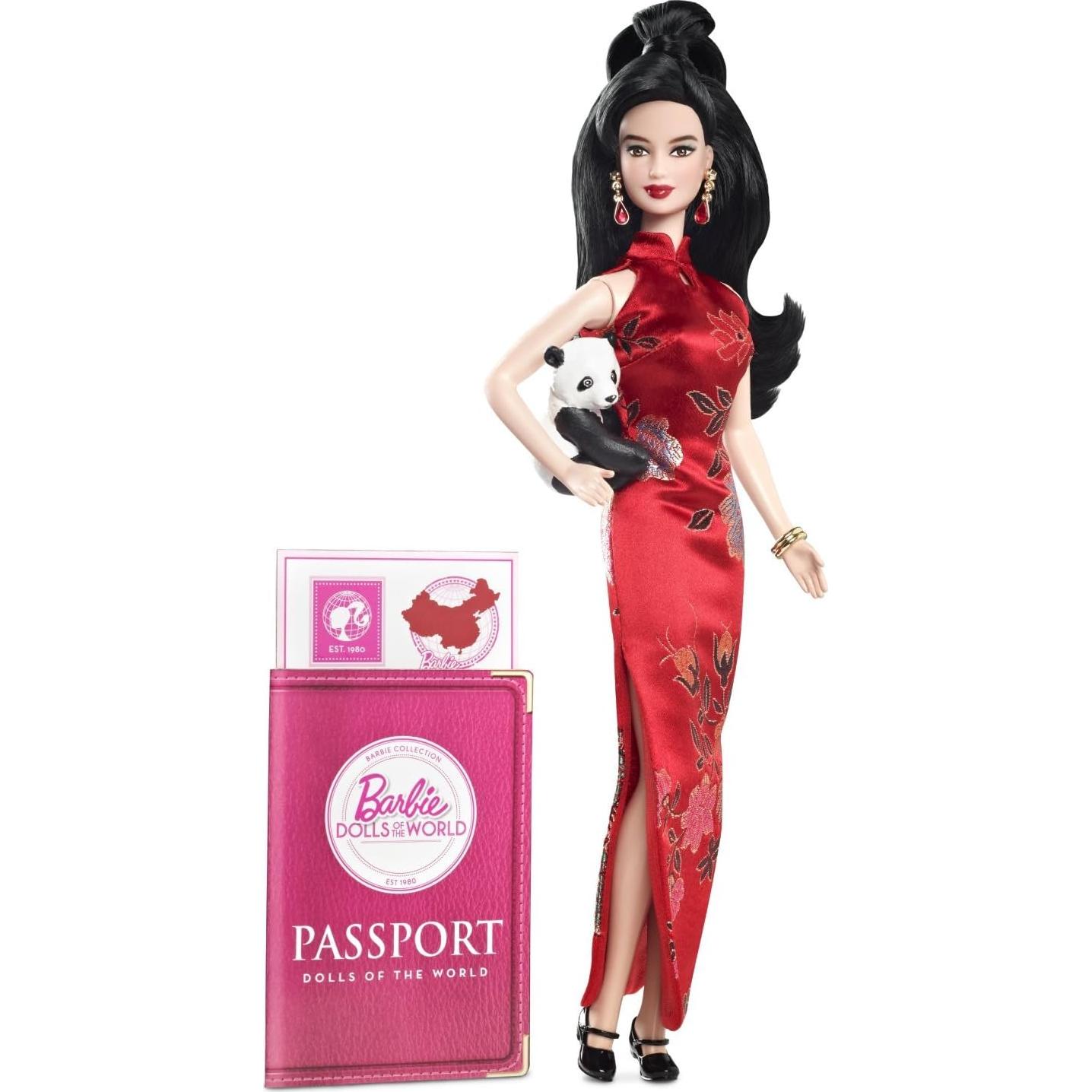 Muñeca Barbie Coleccionista China con Panda y Accesorios
