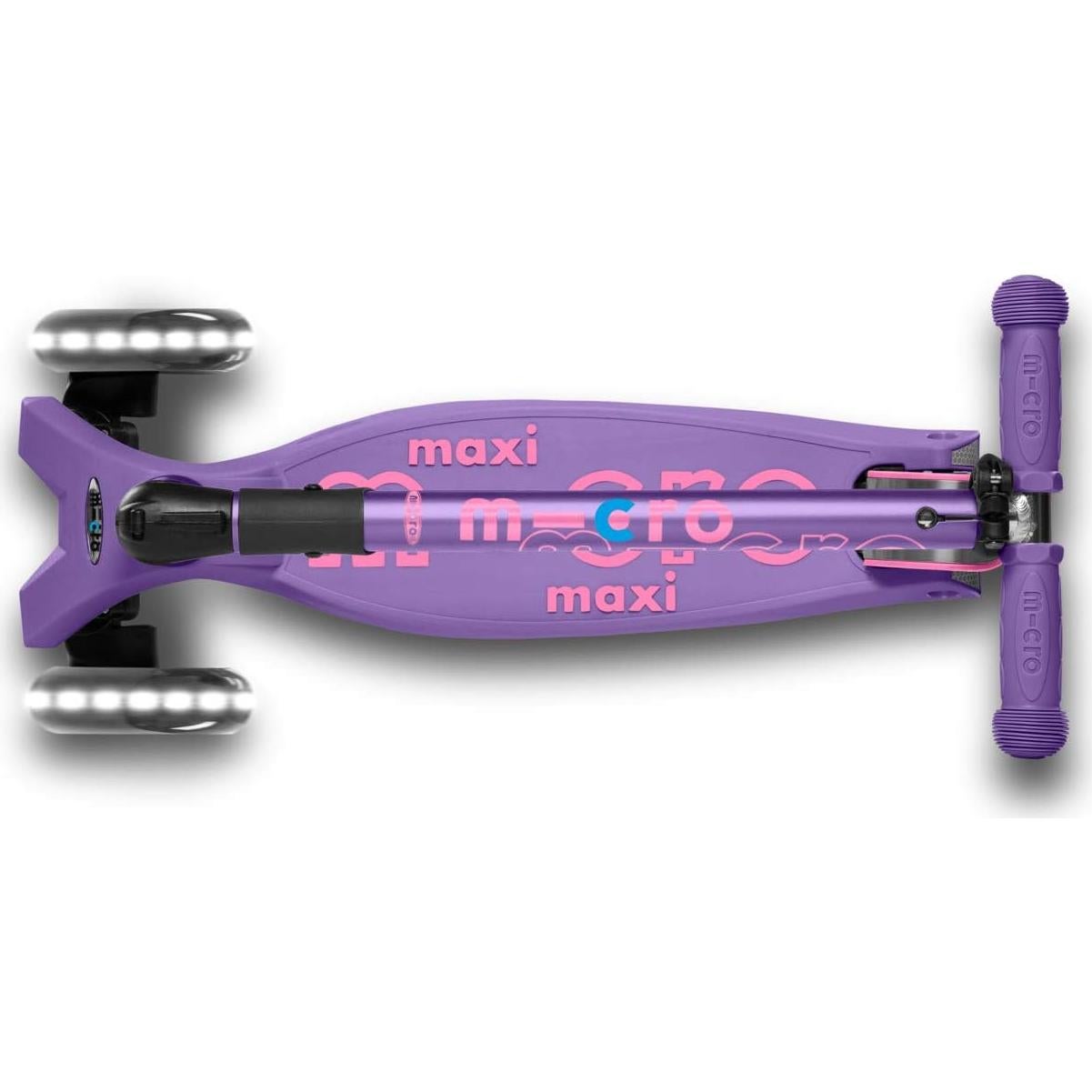 Scooter Micro Maxi Deluxe Plegable LED para Niños 5-12 Años