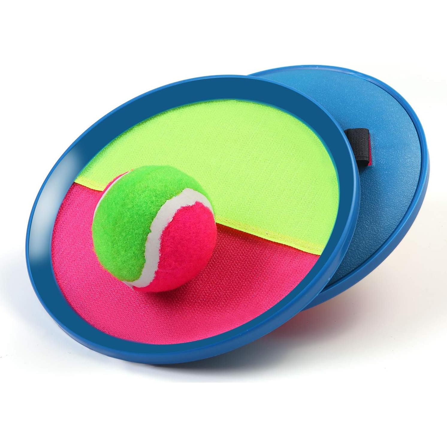 Conjunto de Palas y Pelotas Aneco Toss and Catch - 6 Unidades