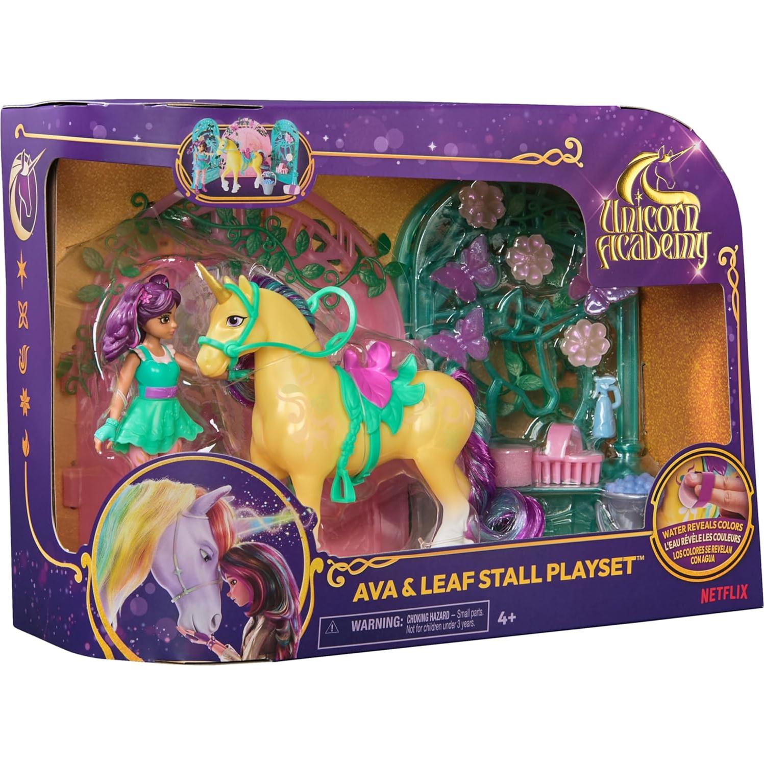 Juego de Establo Academia Unicornio Spin Master con Muñeca Ava