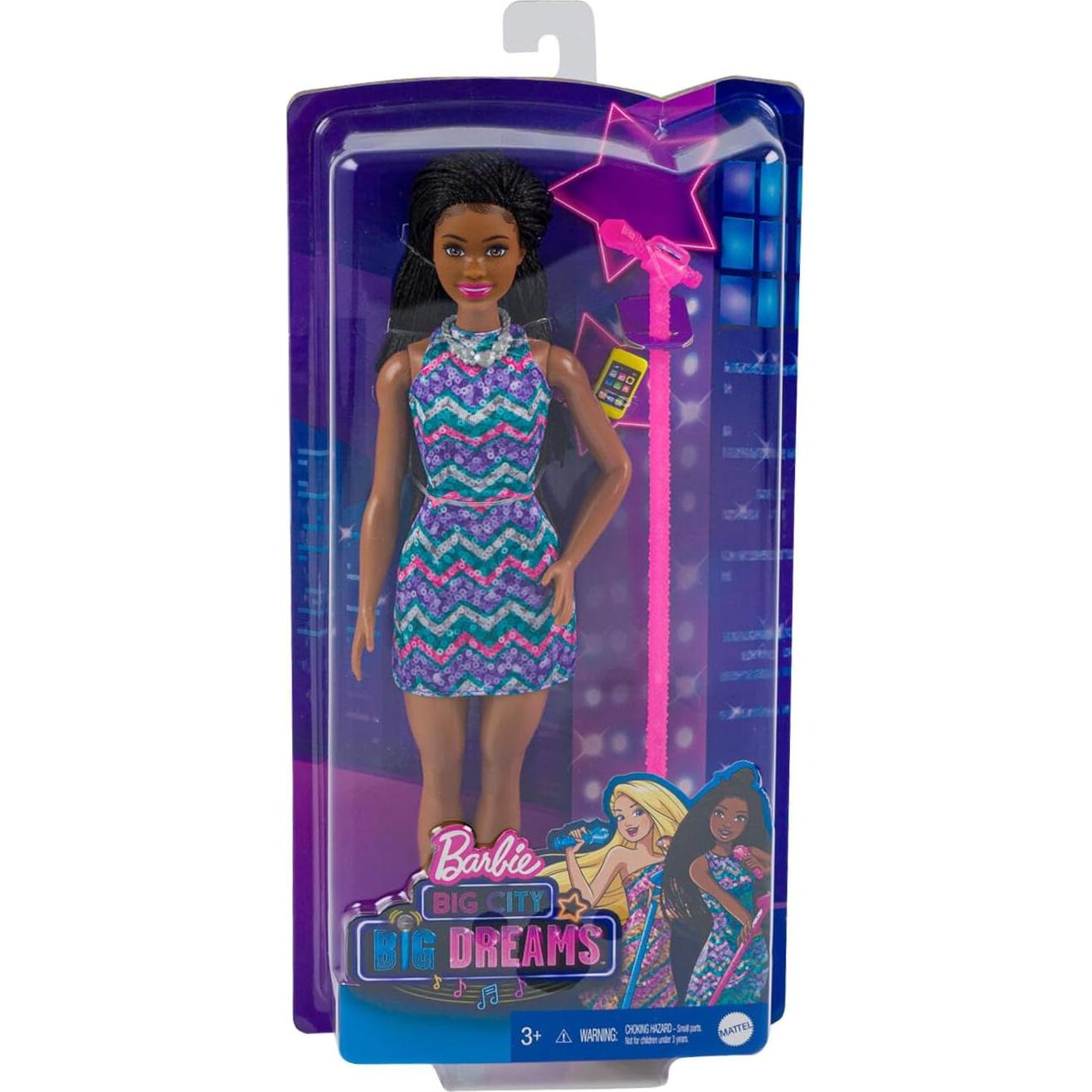 Muñeca Barbie Brooklyn con Micrófono y Accesorios 29.2 cm