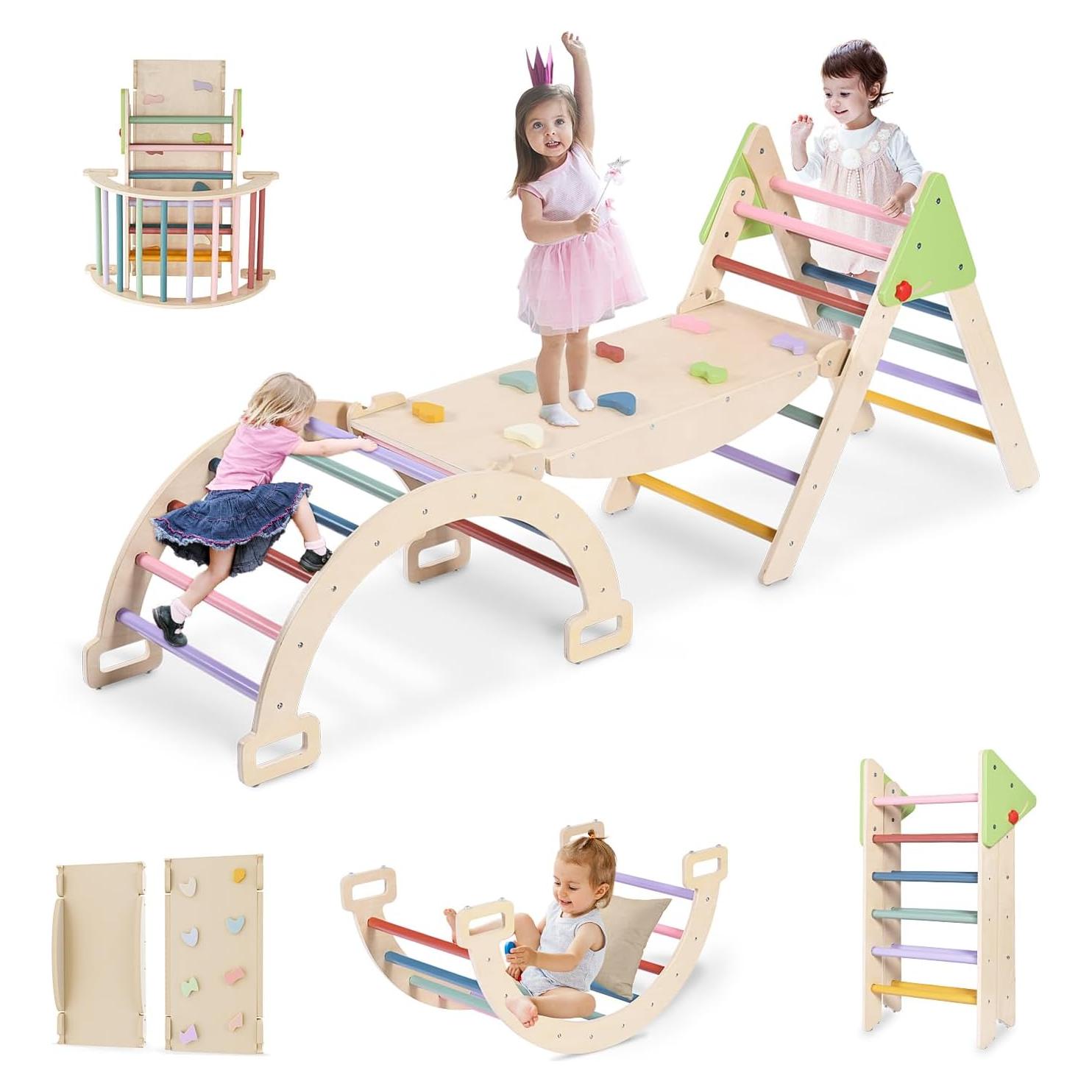 Juego de Triángulo Pikler JOYTRY 7 en 1 para Niños 11.89 kg