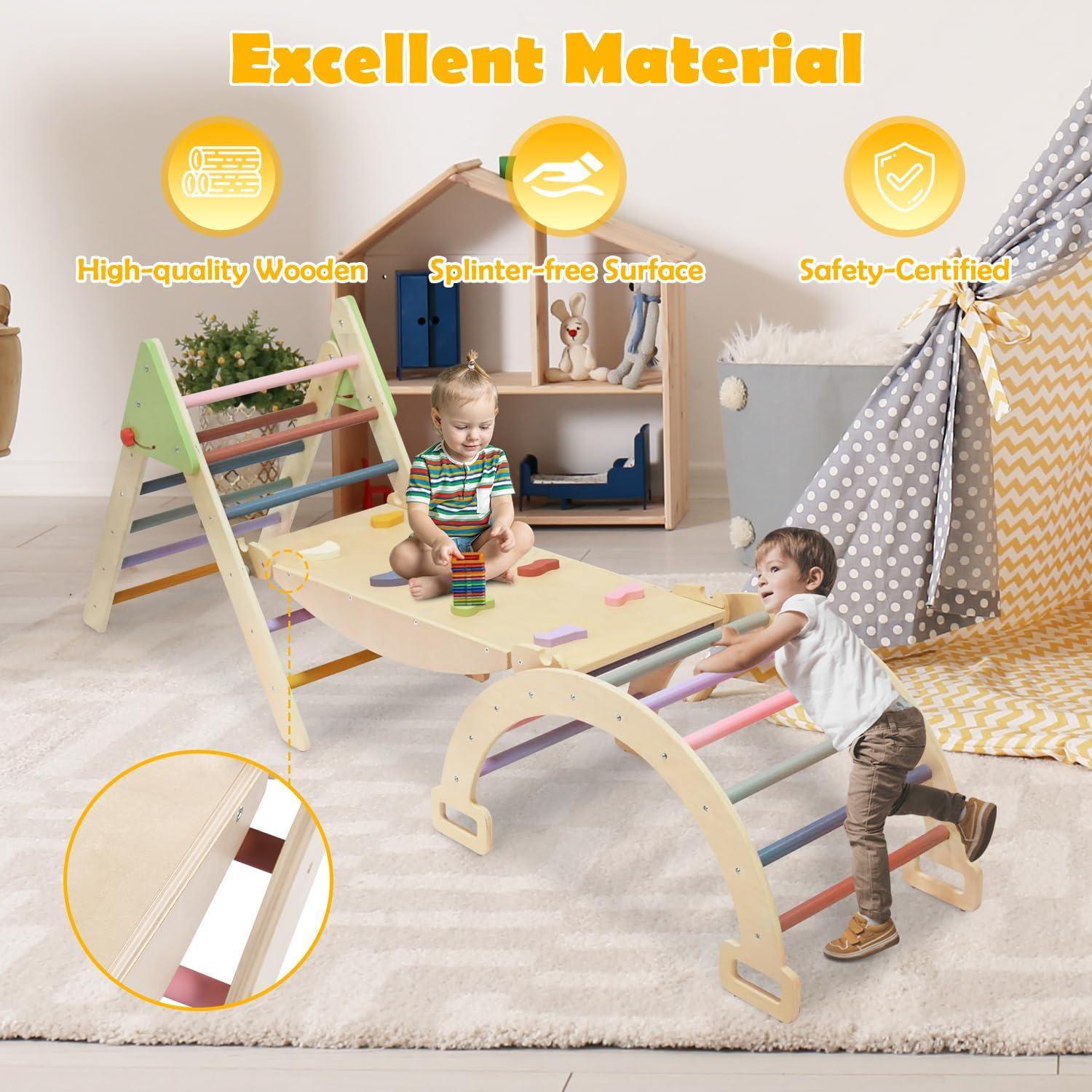 Juego de Triángulo Pikler JOYTRY 7 en 1 para Niños 11.89 kg