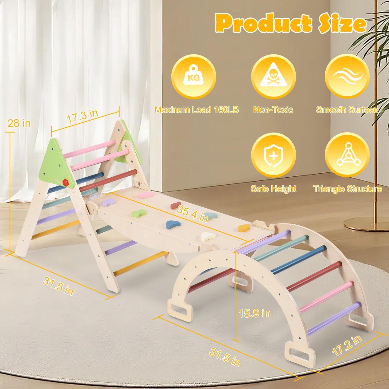 Juego de Triángulo Pikler JOYTRY 7 en 1 para Niños 11.89 kg