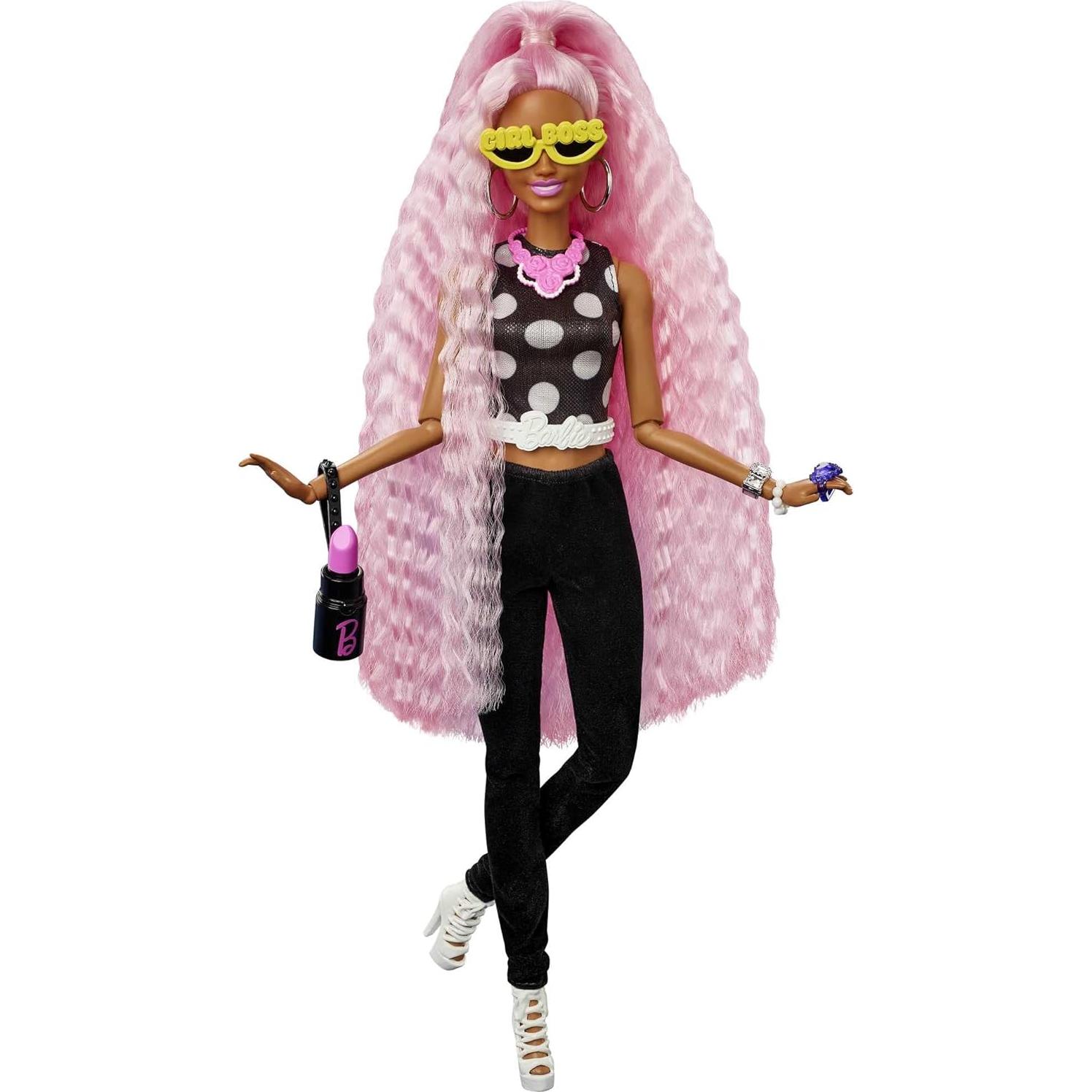Muñeca Barbie Extra Deluxe con Accesorios y Mascota - HGR60