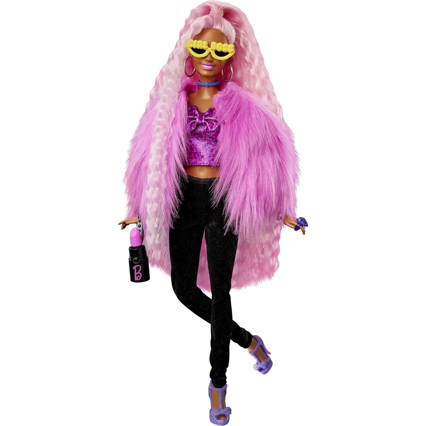 Muñeca Barbie Extra Deluxe con Accesorios y Mascota - HGR60