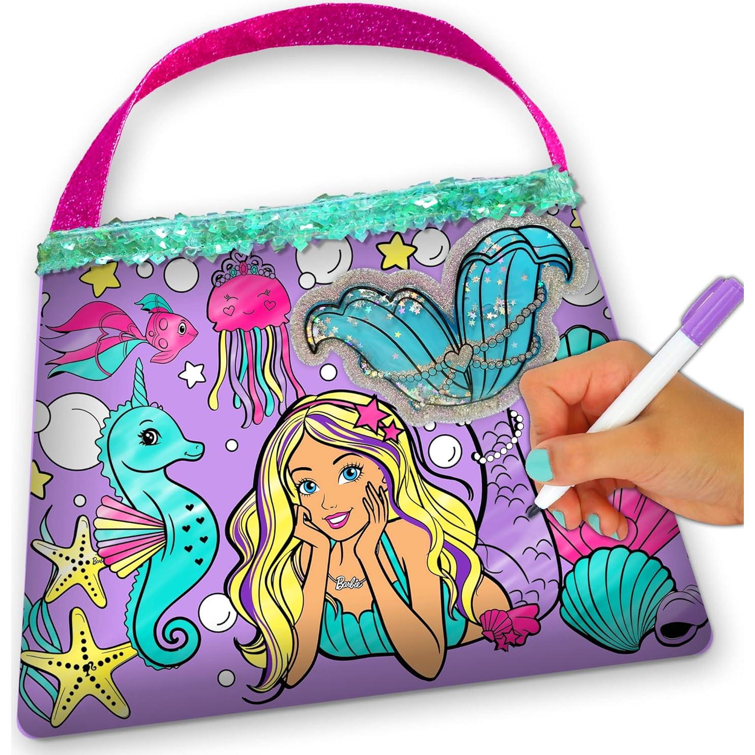 Bolso Personalizable Barbie con Marcadores y Gemas