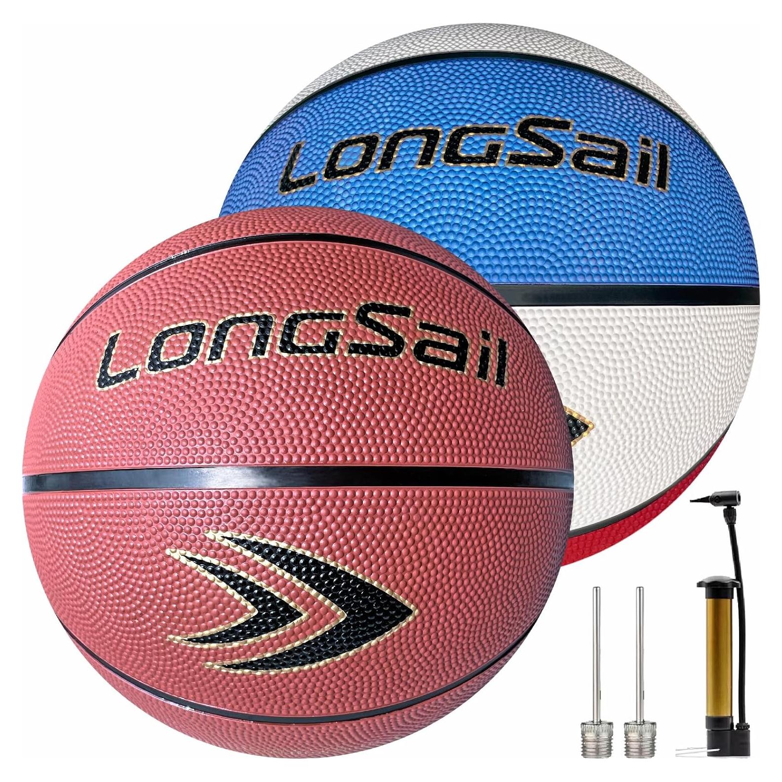 Balón de Baloncesto Longsail Tamaño 7 Goma 29.5 cm