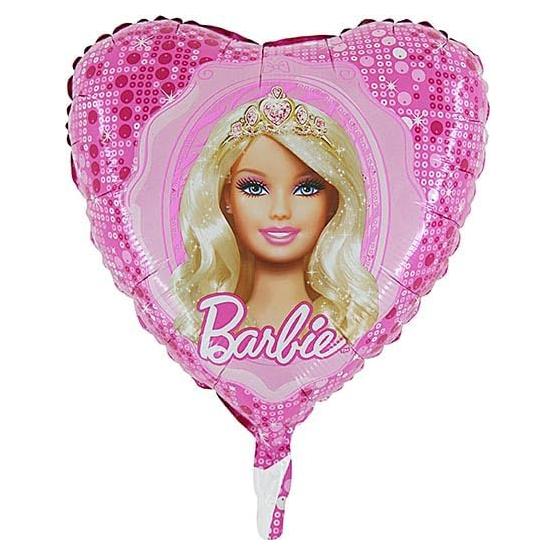 Globo de Corazón Barbie Toyland 46cm con Válvula Automática