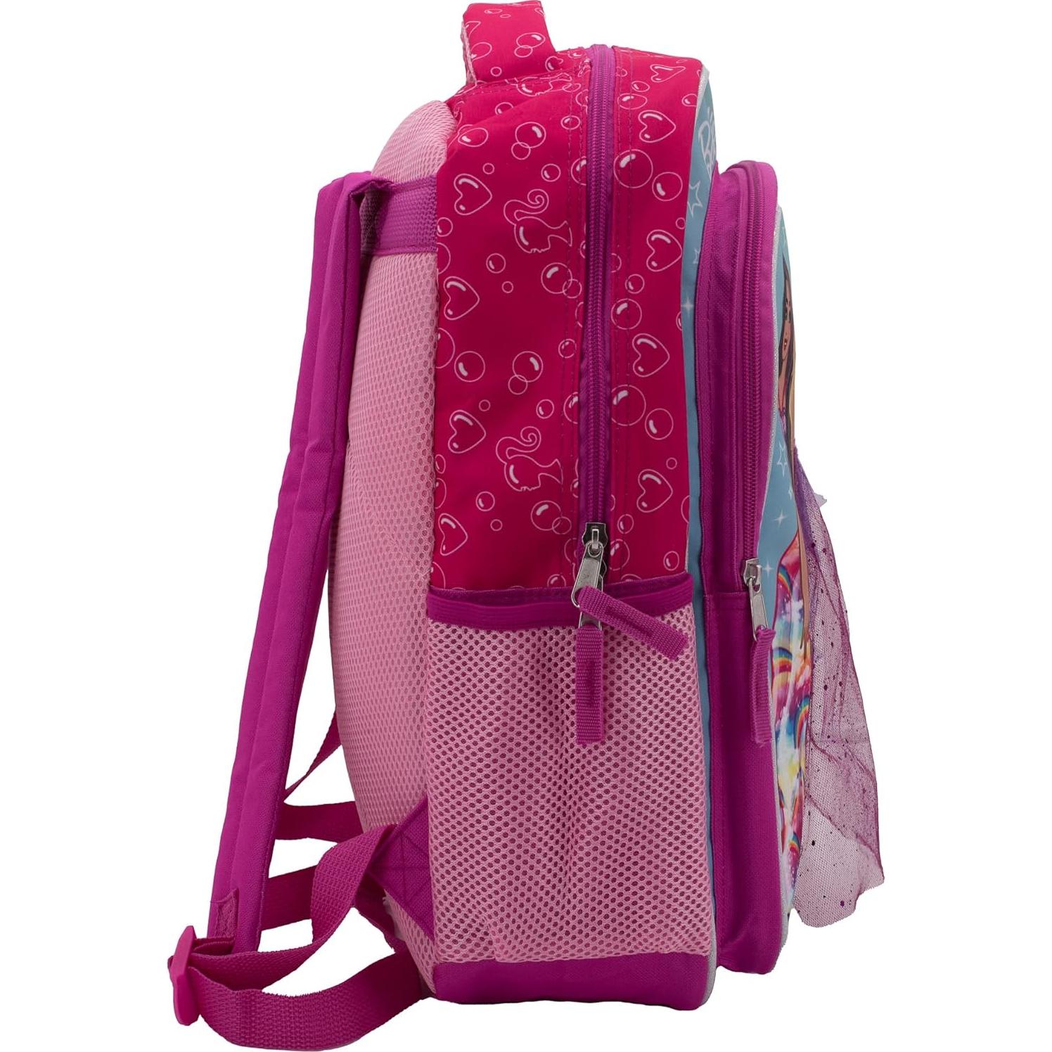 Mochila Escolar de Barbie 16" (40.64 cm) con Tiara y Falda 3D