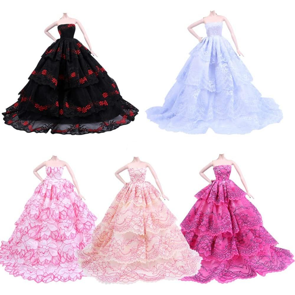 Conjunto de 3 Vestidos Vintage para Muñeca 29cm Lance Home